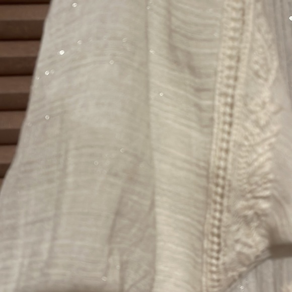 Rachel Zoe 100% Cotton Boho Chic oversized white shirt size S - Picture 5 of 8